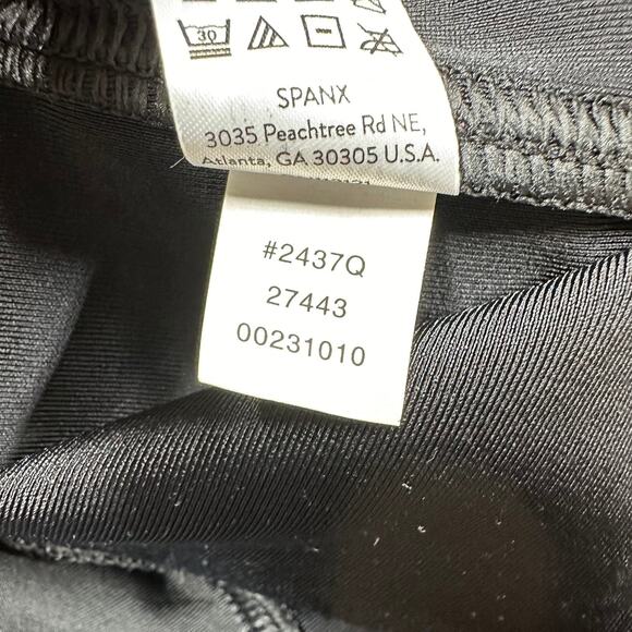 Spanx Faux Leather Leggings Black 2437Q Women's Size Small Excellent Condition - Picture 7 of 10
